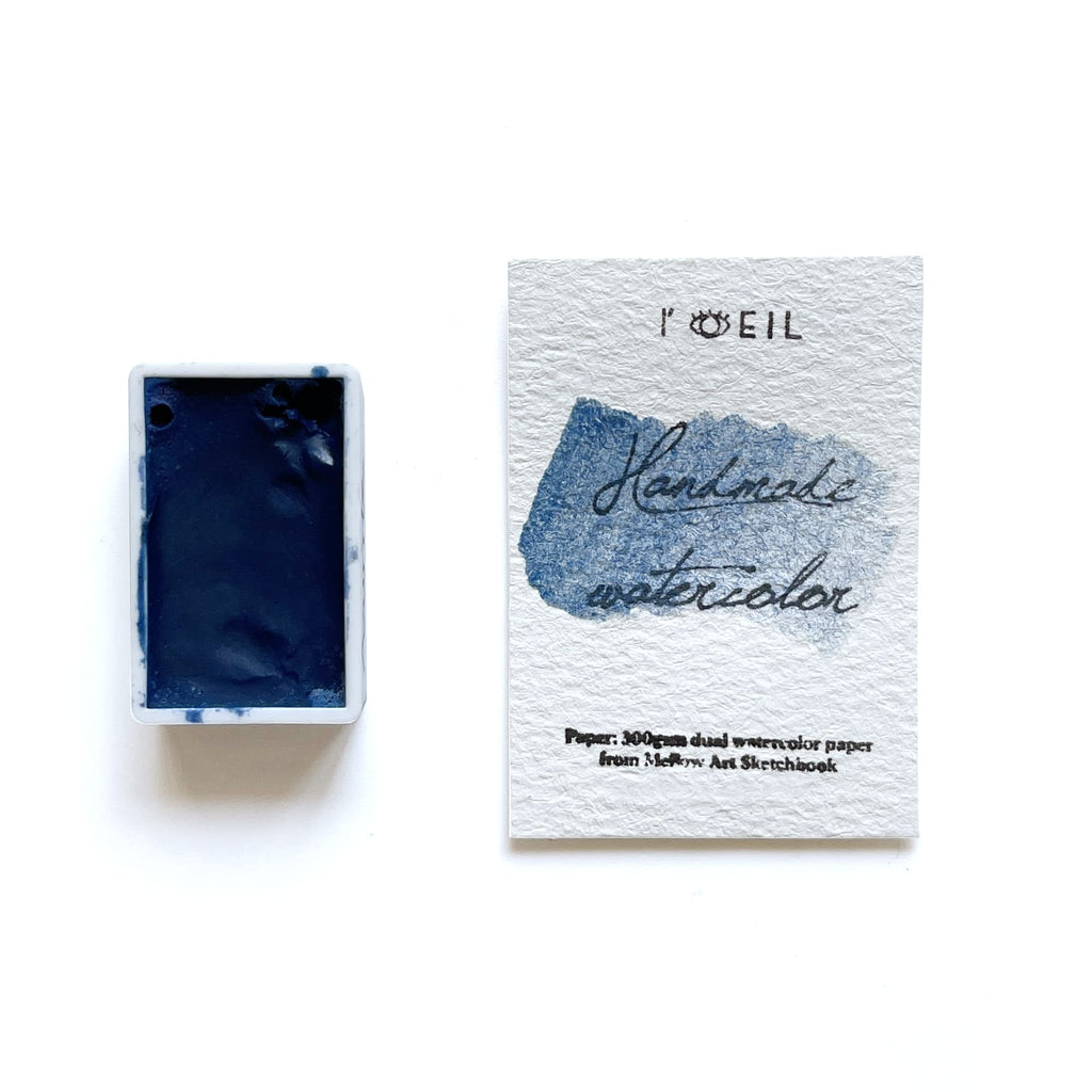 Azurite PB30 - Artist Grade Handmade Honey Based Watercolor Paint Full Pan 3.2ml L'oeil loeilart