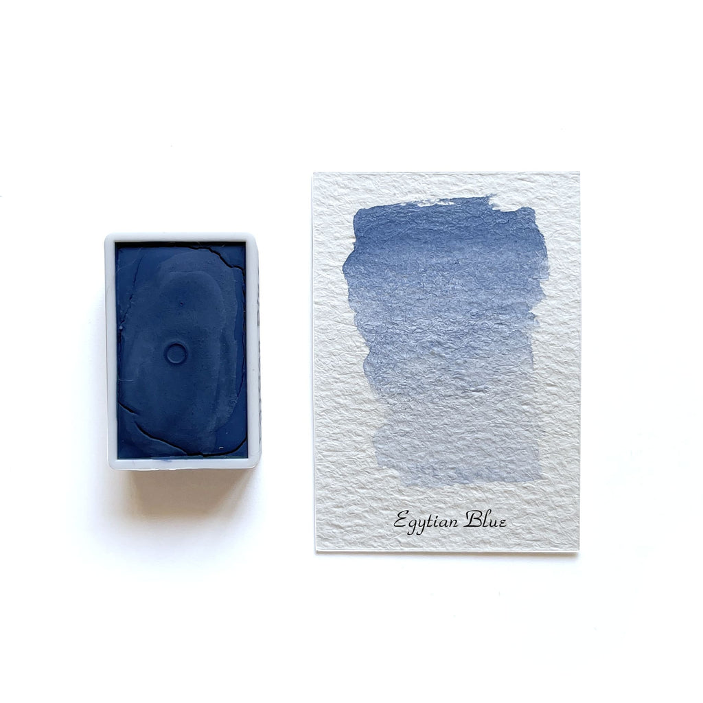 Egyptian Blue PB31 - Artist Grade Handmade Honey Based Watercolor Paint Full Pan 3.2ml L'oeil loeilart