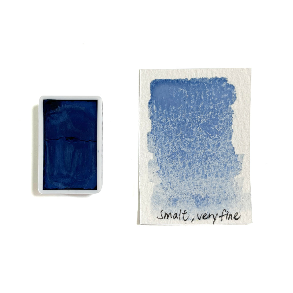 Smalt PB36 - Artist Grade Handmade Honey Based Watercolor Paint Full Pan 3.2ml L'oeil loeilart