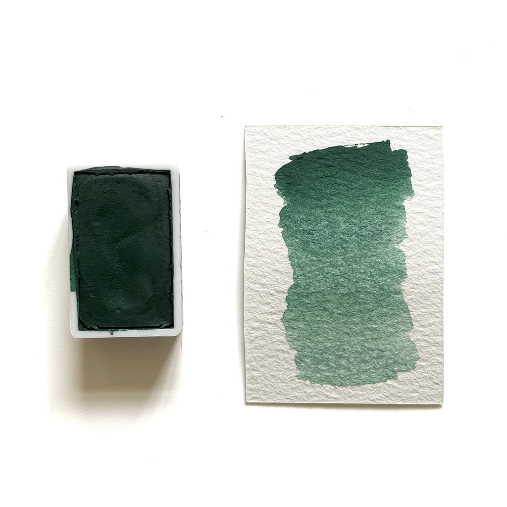 Victoria Green PG17 - Artist Grade Handmade Honey Based Watercolor Paint Full Pan 3.2ml L'oeil loeilart